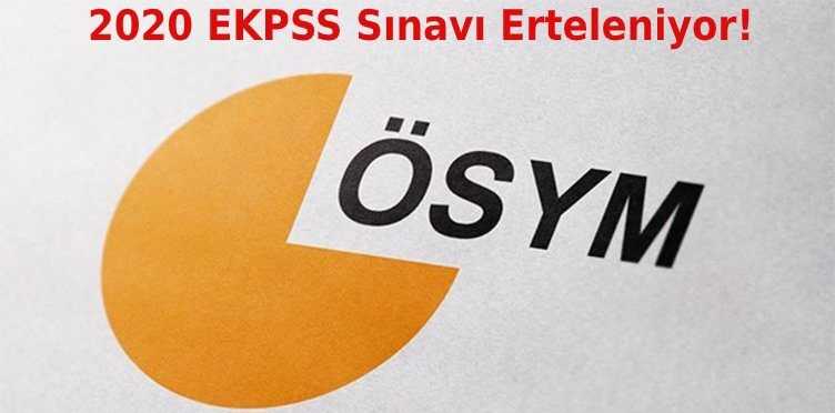 2020 Ekpss Sınavı Erteleniyor!