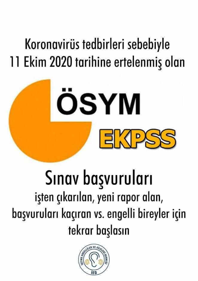 Ertelenen Ekpss Başvuruları Tekrar Alınmalı