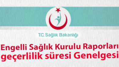 Engelli rapor geçerlilik süresi