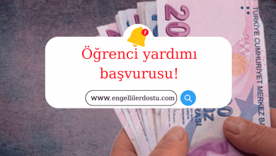 Öğrenci yardımı başvurusu!