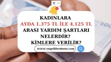 Kadınlara Ayda 1.375 TL ile 4.125 TL Yardım