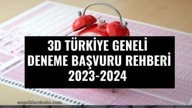 3D Türkiye Geneli Deneme Başvuru Rehberi 2023-2024